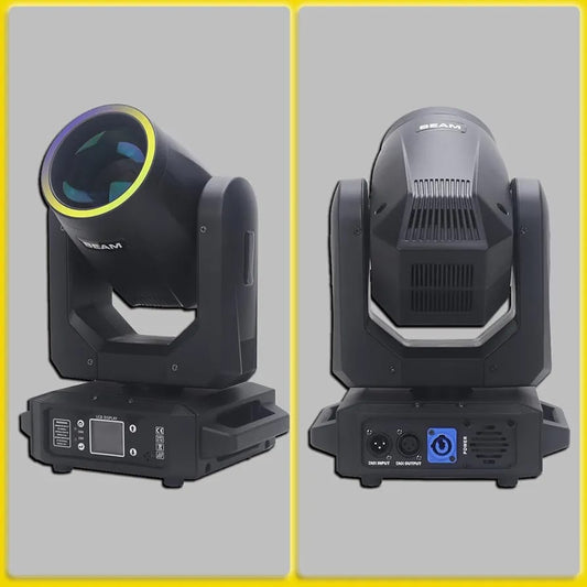 Cabeza Móvil LED 200W Profesional | Luz Escénica DMX con Efectos y Colores RGB – TechyCR