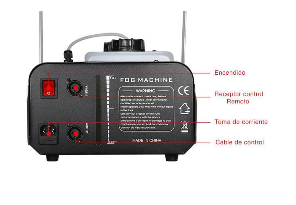 Máquina de Humo con Luces RGB | Efecto Profesional para Fiestas, Eventos y Escenarios – TechyCR
