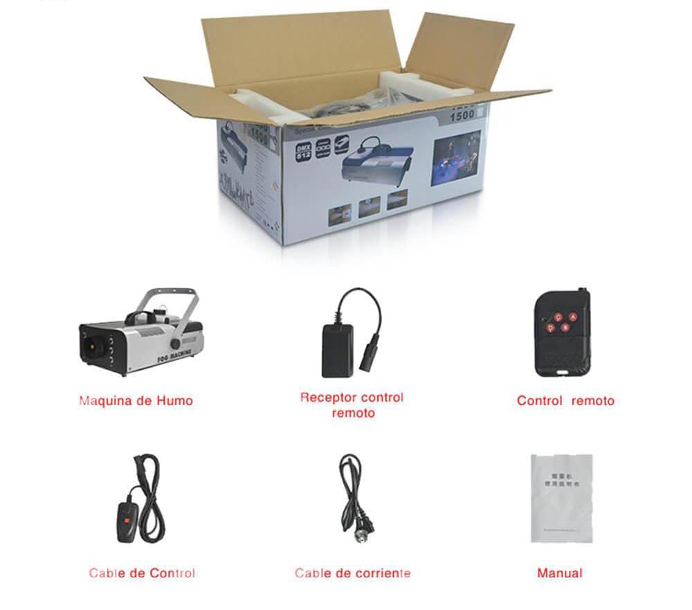 Máquina de Humo con Luces RGB | Efecto Profesional para Fiestas, Eventos y Escenarios – TechyCR