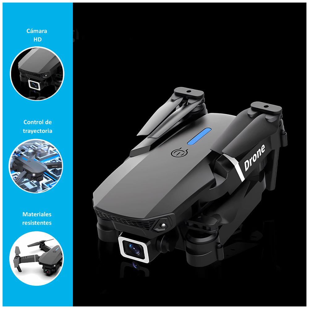 Mini Dron  | Dron Portátil con Control Remoto, Despegue Automático y Hélices Seguras – TechyCR