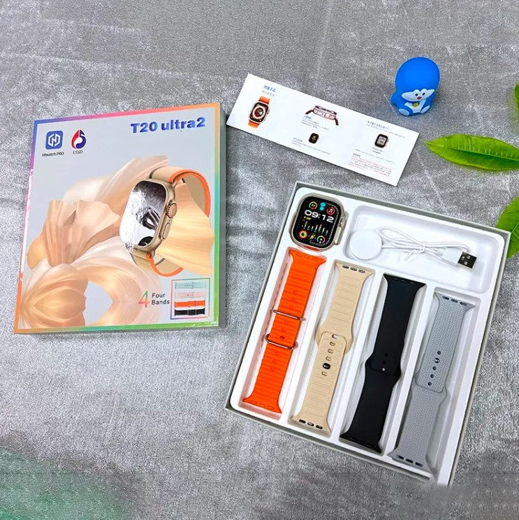 Reloj Inteligente T20 Ultra2 | Smartwatch con GPS, Pantalla AMOLED y Monitoreo de Salud Avanzado – TechyCR