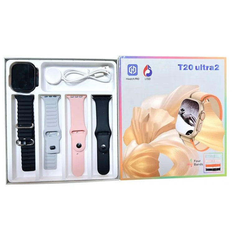 Reloj Inteligente T20 Ultra2 | Smartwatch con GPS, Pantalla AMOLED y Monitoreo de Salud Avanzado – TechyCR