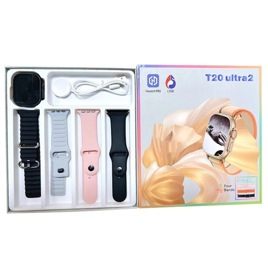 Reloj Inteligente T20 Ultra2 | Smartwatch con GPS, Pantalla AMOLED y Monitoreo de Salud Avanzado – TechyCR