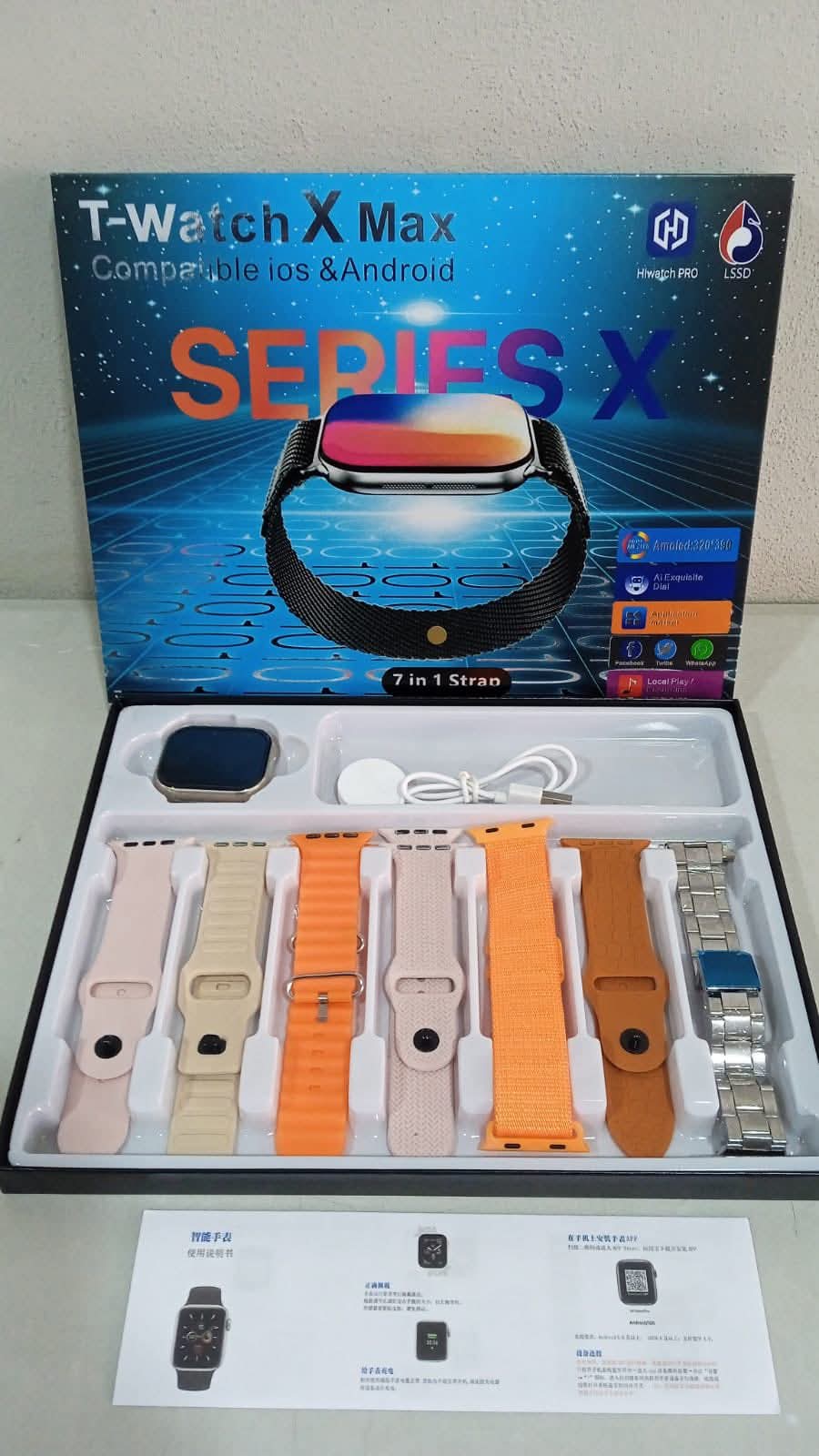 Reloj Inteligente Series X | Smartwatch con Pantalla AMOLED, Monitoreo de Salud y Batería de Larga Duración – TechyCR